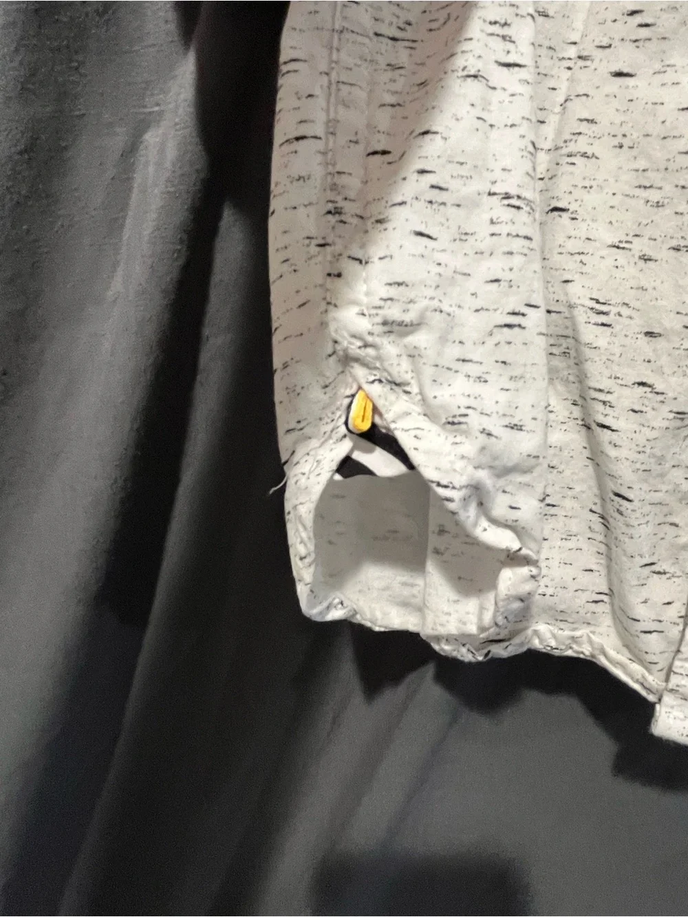 Boys White Speckled Button-Up Shirt by Denim & Flower Like New